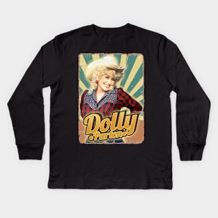 Dolly Queen Parton Kids Long Sleeve T-Shirt